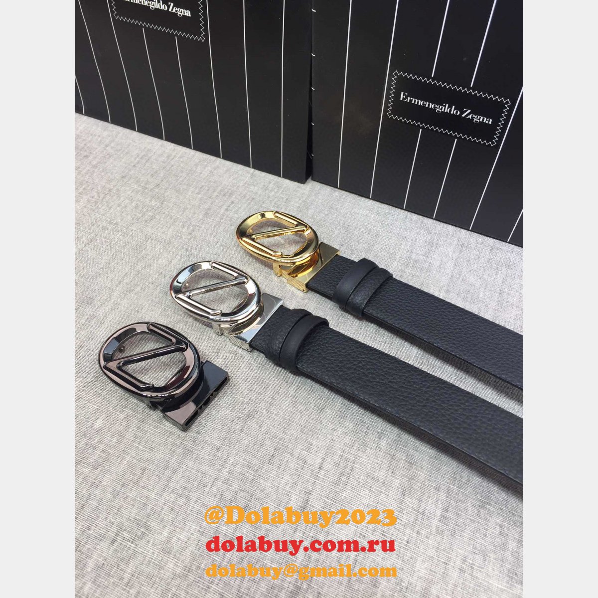 Cheap Gucci 35mm Ermenegildo Zegna Belts for Men