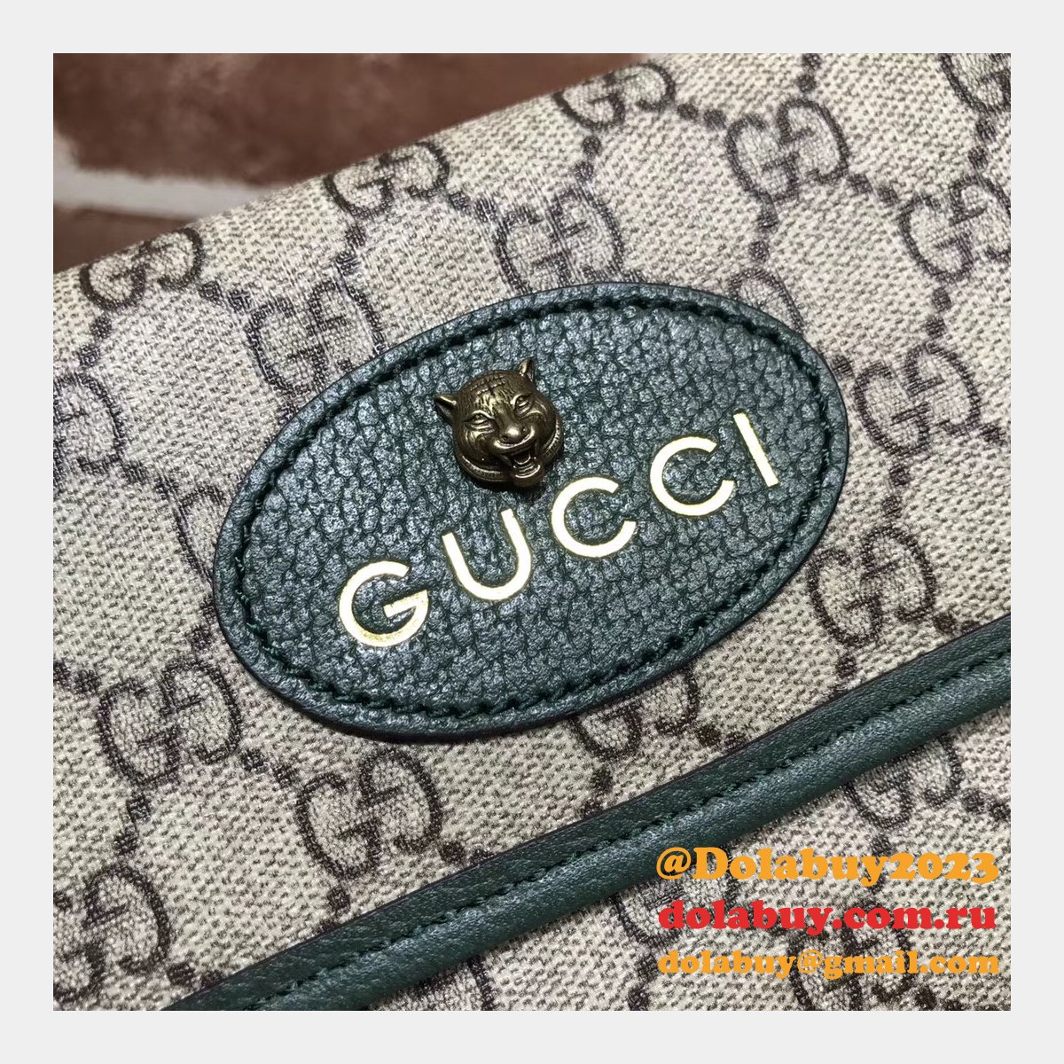Designer Gucci Neo Vintage GG Supreme belt Replica 493930 bag