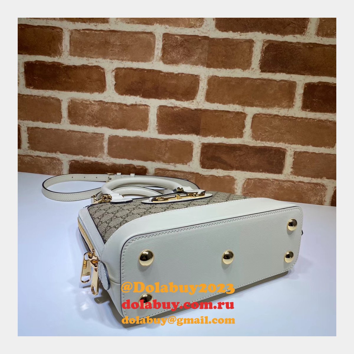 Designer Gucci Replica 1955 Horsebit small top handle 621220 bag