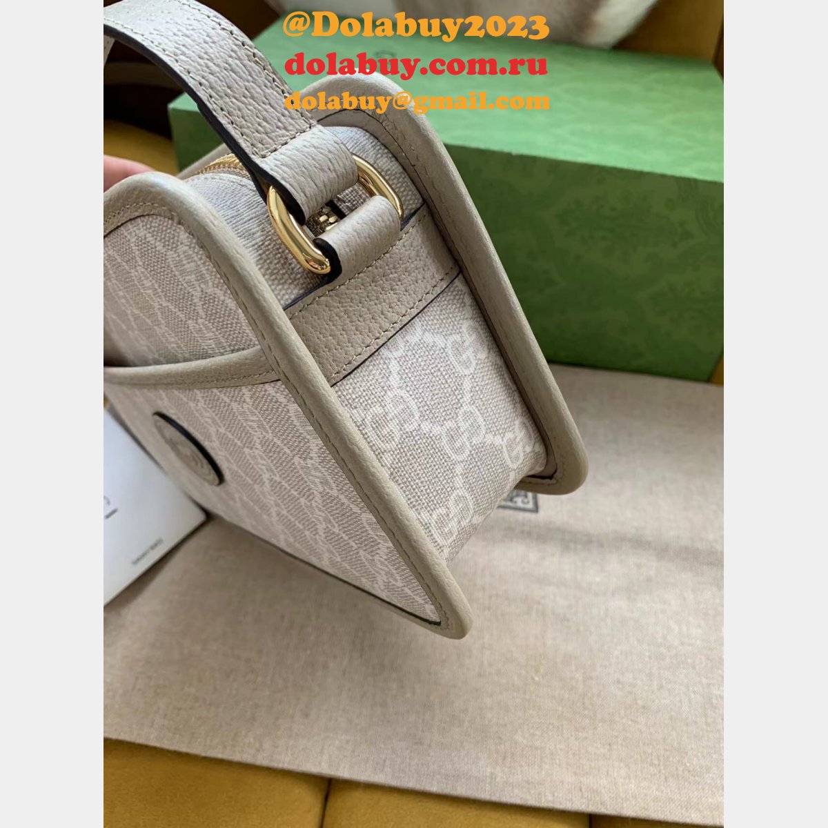 Gucci Luxury Men Replica 658572 with Interlocking G Bag