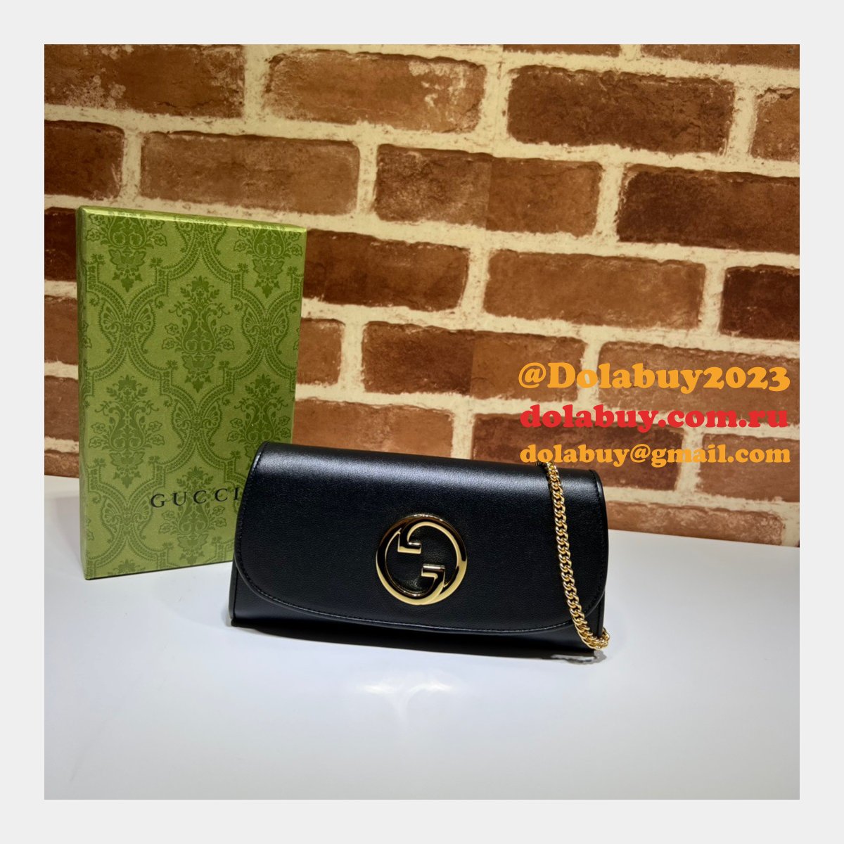 Gucci Replica Clutches Blondie 725215 Continental Chain Wallet