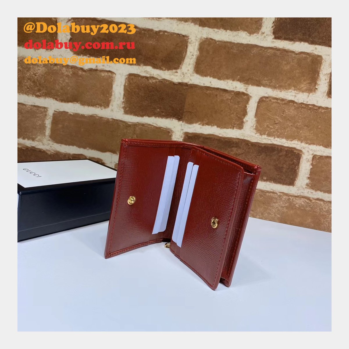 Top Quality Gucci Beige Fake 1955 Horsebit card case 621887 wallet