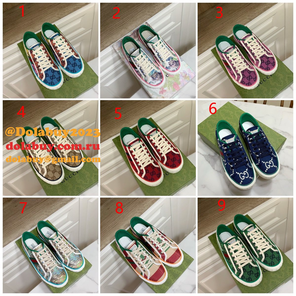 Replica Gucci Canvas Shoes 1977 Series Women/Men Quality For Sale