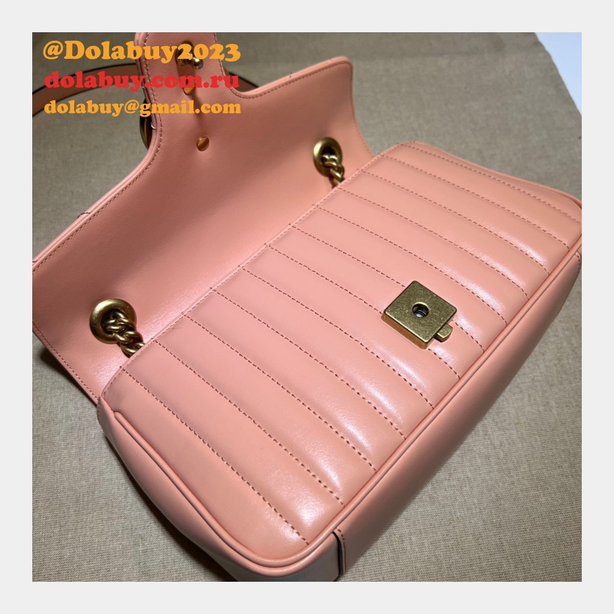 UK Gucci Replica 443497 GG Marmont Matelasse Shoulder Bag