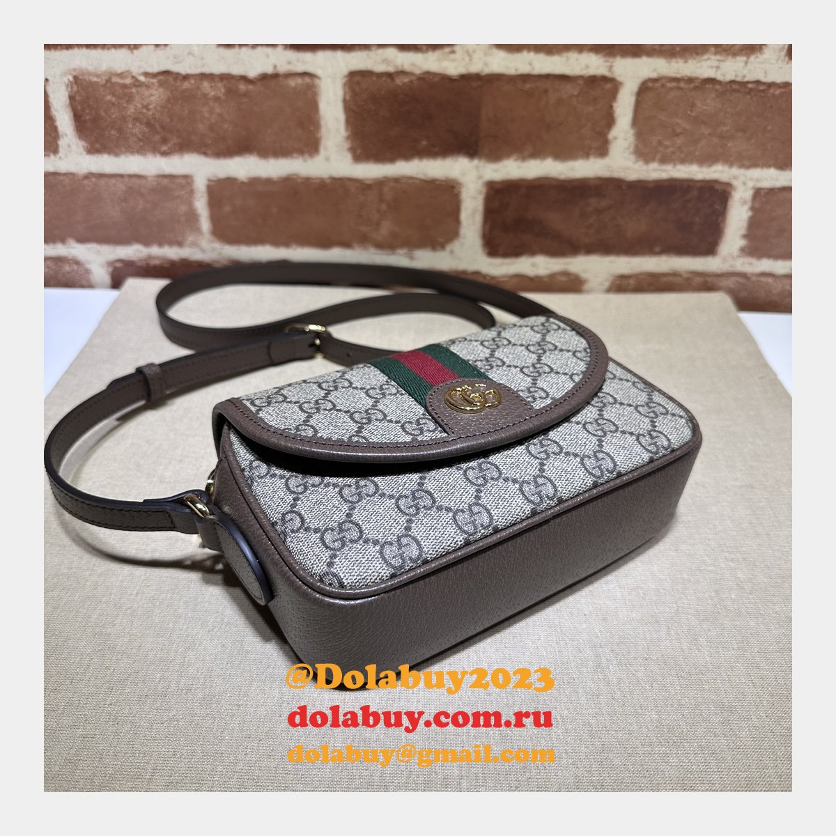 Ophidia 772239 1:1 Mirror GG Gucci Shoulder Knockoff Bag