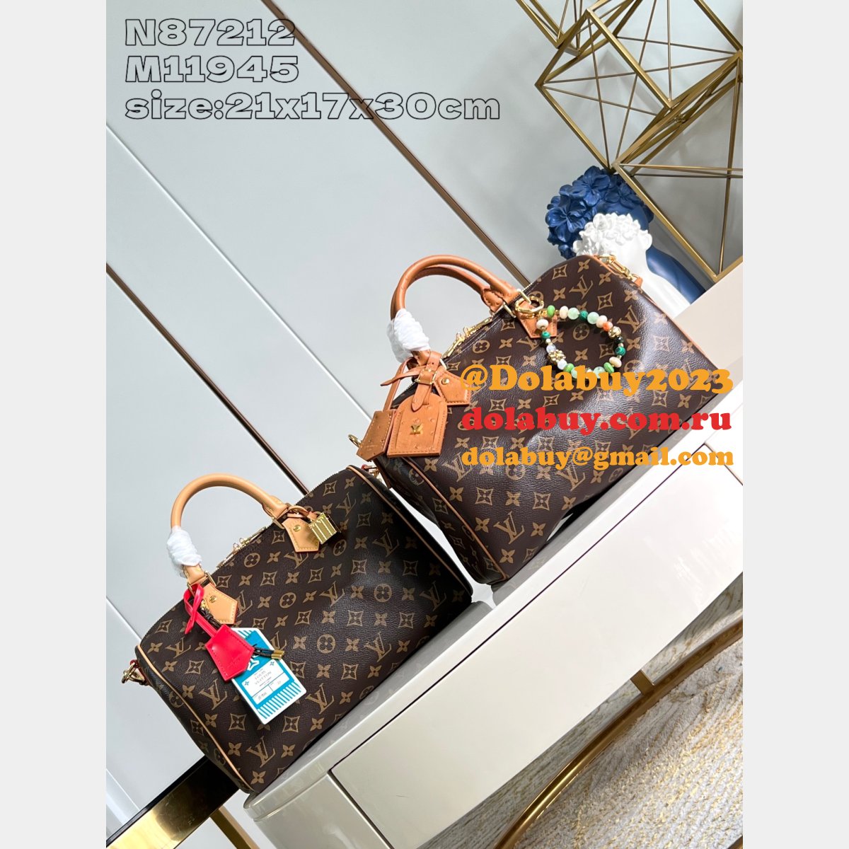 Louis Vuitton N87212/M11945 Speedy Soft 30 Crafty/Boho Knockoff Bags