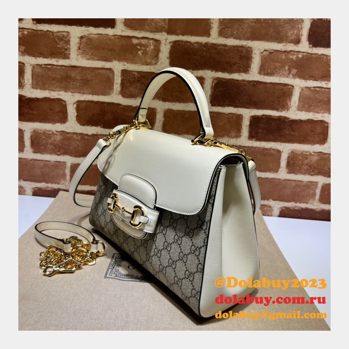Replicas Gucci High-end Horsebit 1955 Top Handle 702049 Bags