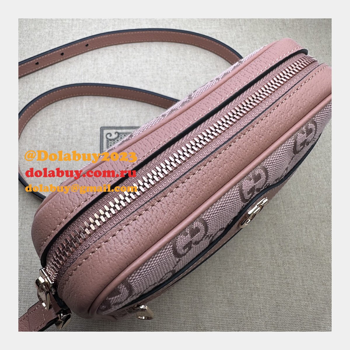 High Quality Gucci Pink Ophidia 574493 Replica Bag