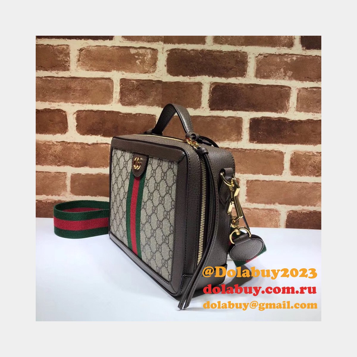 Replica Gucci High Quality GG Supreme Ophidia Small Shoulder 550622 Bag