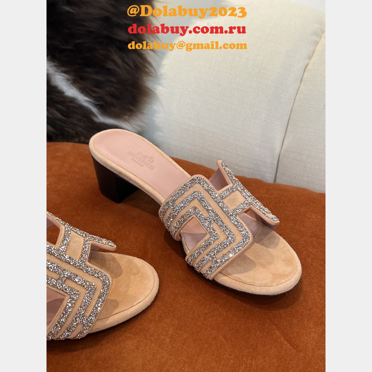 Designer Replica Hermes Oran Slippers Luxury Shoes