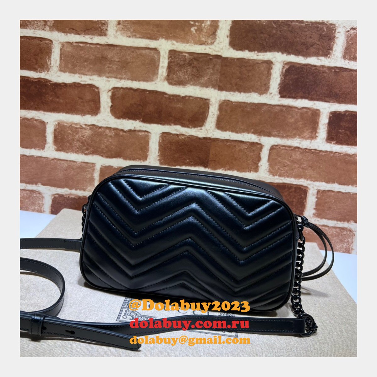 Designer Knockoff Gucci 447632 GG Marmont Shoulder Bag