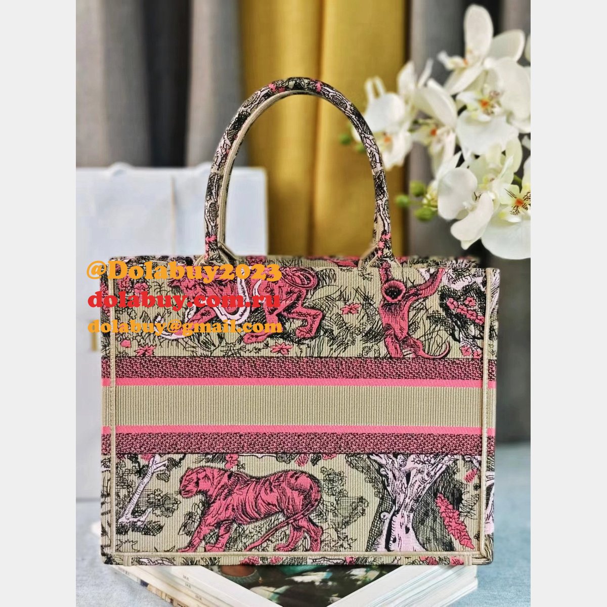 Top Quality Christian Dior Paris  Reverse book Tote