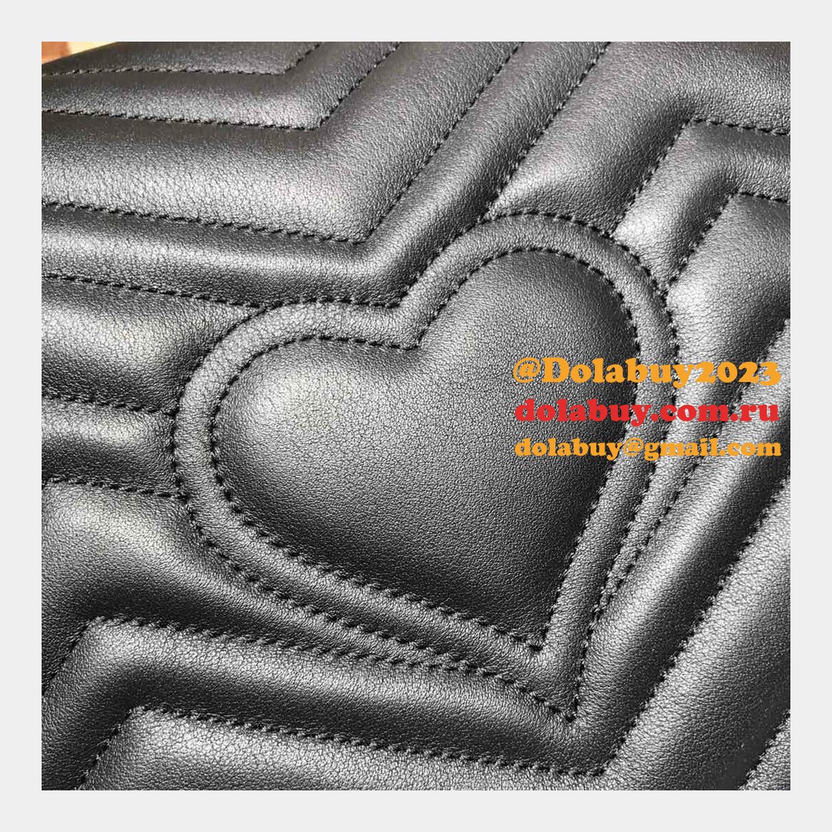 WHOLESALE GUCCI REPLICAS BEST 447633 LEATHER GG MARMONT