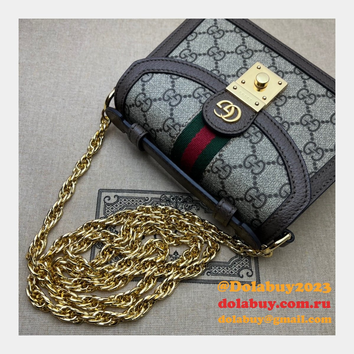 Gucci Online sale best replica Ophidia GG mini shoulder 696180 bag