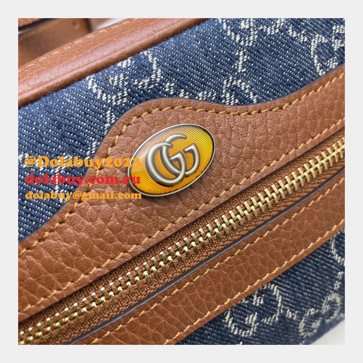 Gucci Replica 517350 Ophidia GG mini blue bag