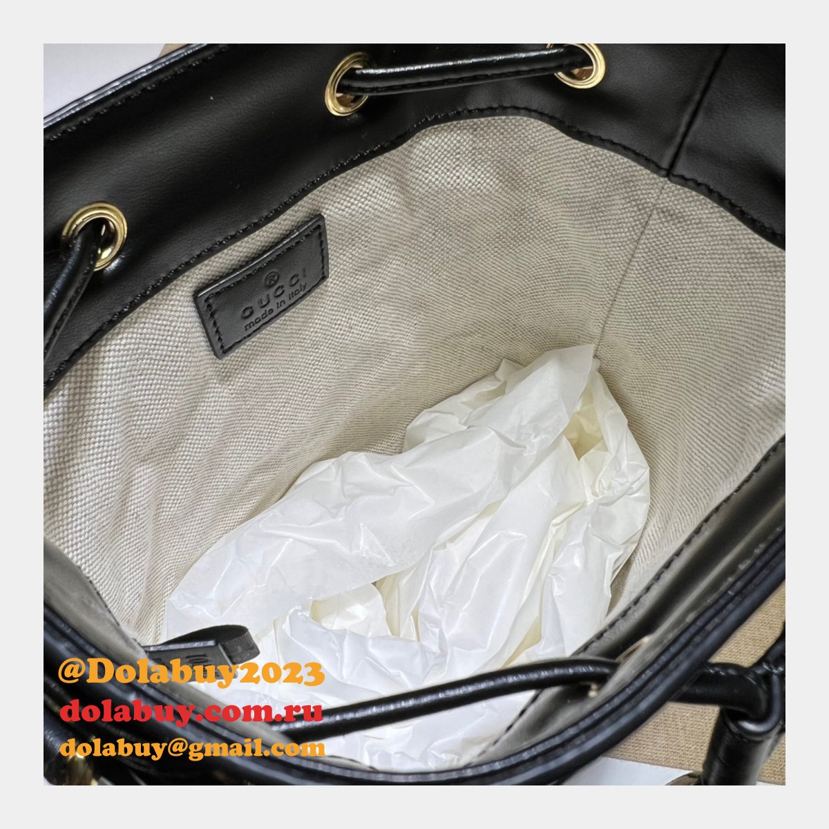 Dolabuy Gucci GG Matelassé Bucket Replica Bags 728231 Store