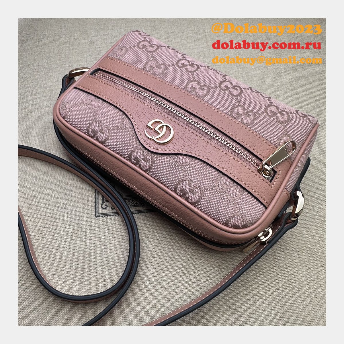 High Quality Gucci Pink Ophidia 574493 Replica Bag