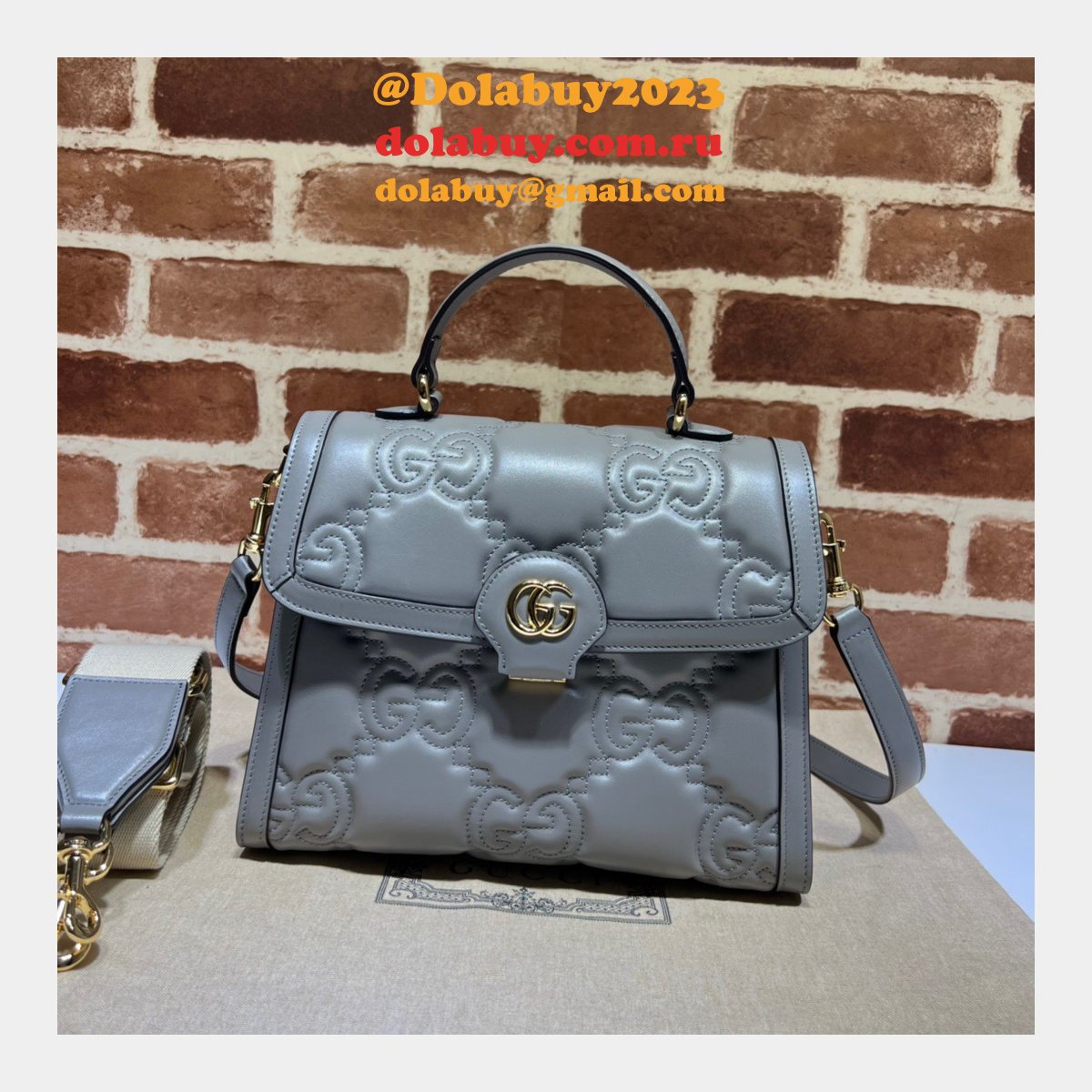 Gucci Fashion Copy 736877 Matelasse GG Top Handle Bag