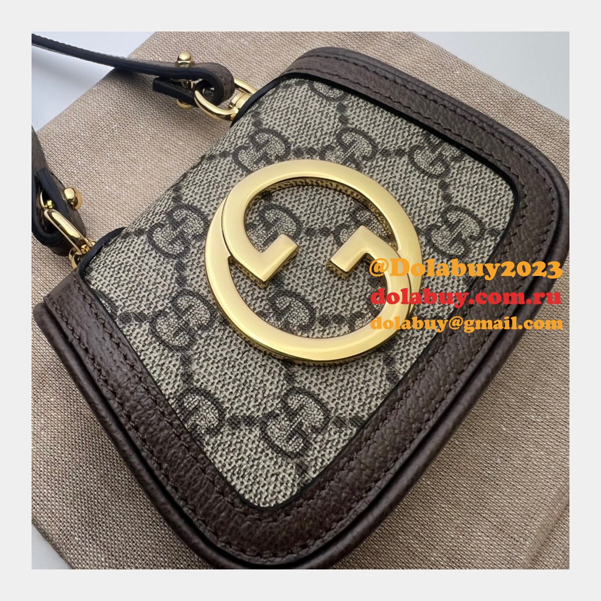 UK Gucci Knockoff 698635 Blondie Card Case Wallet