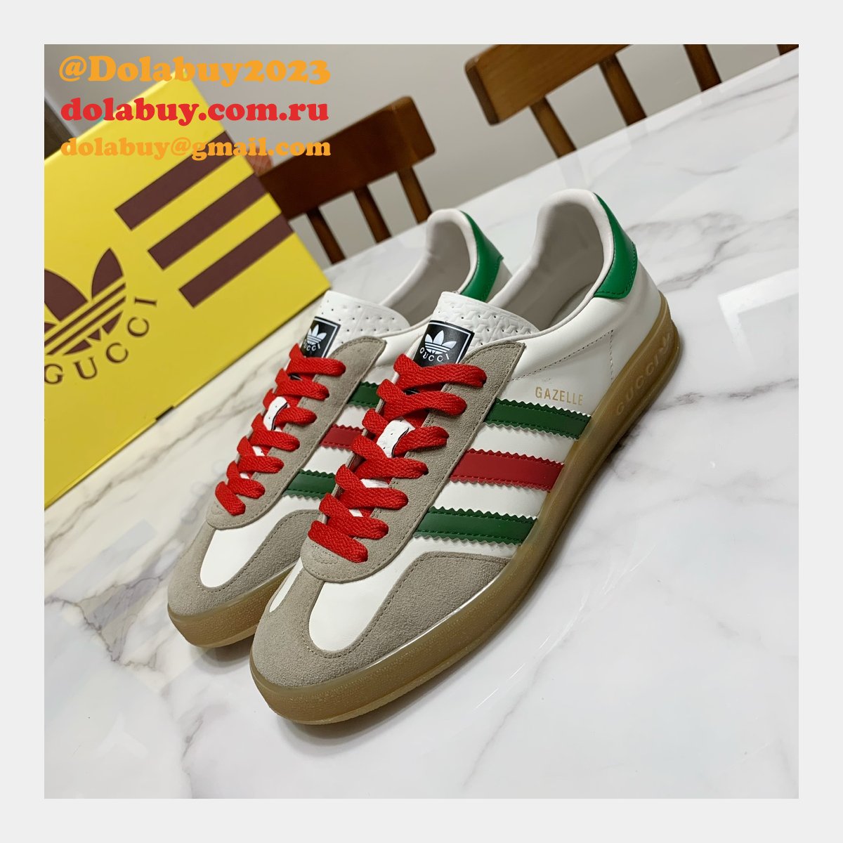 Duplicate Gucci X Adidas Shamrock Joint Skate Men/Women Shoes