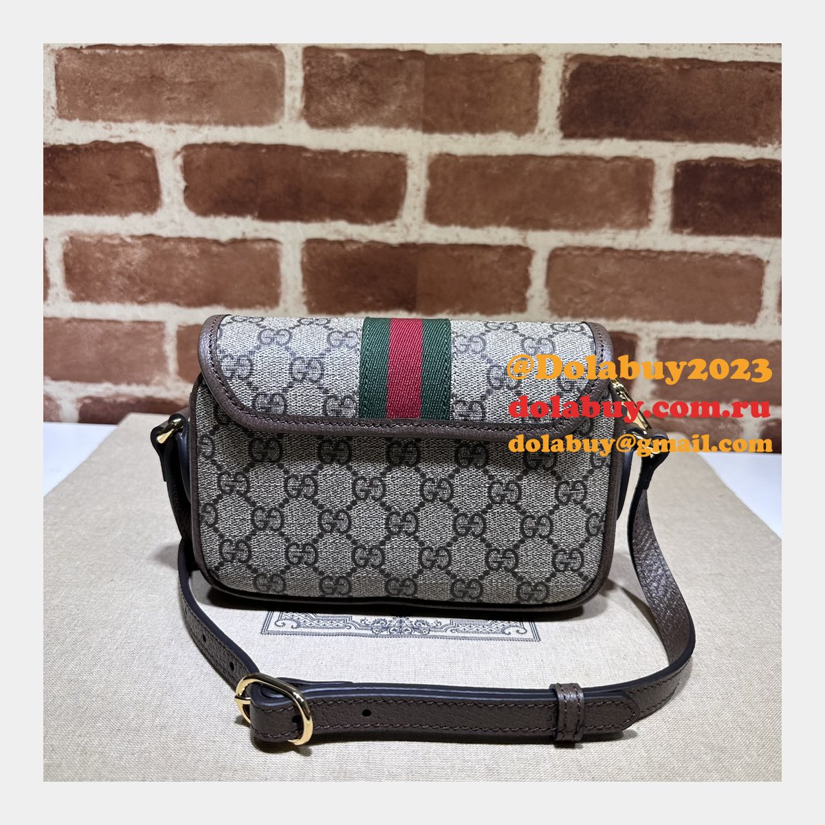 Ophidia 772239 1:1 Mirror GG Gucci Shoulder Knockoff Bag