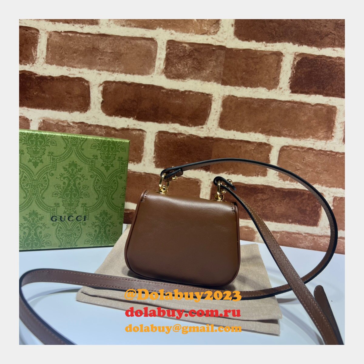 Designer Gucci High Quality 698635 Blondie Card Case Wallet
