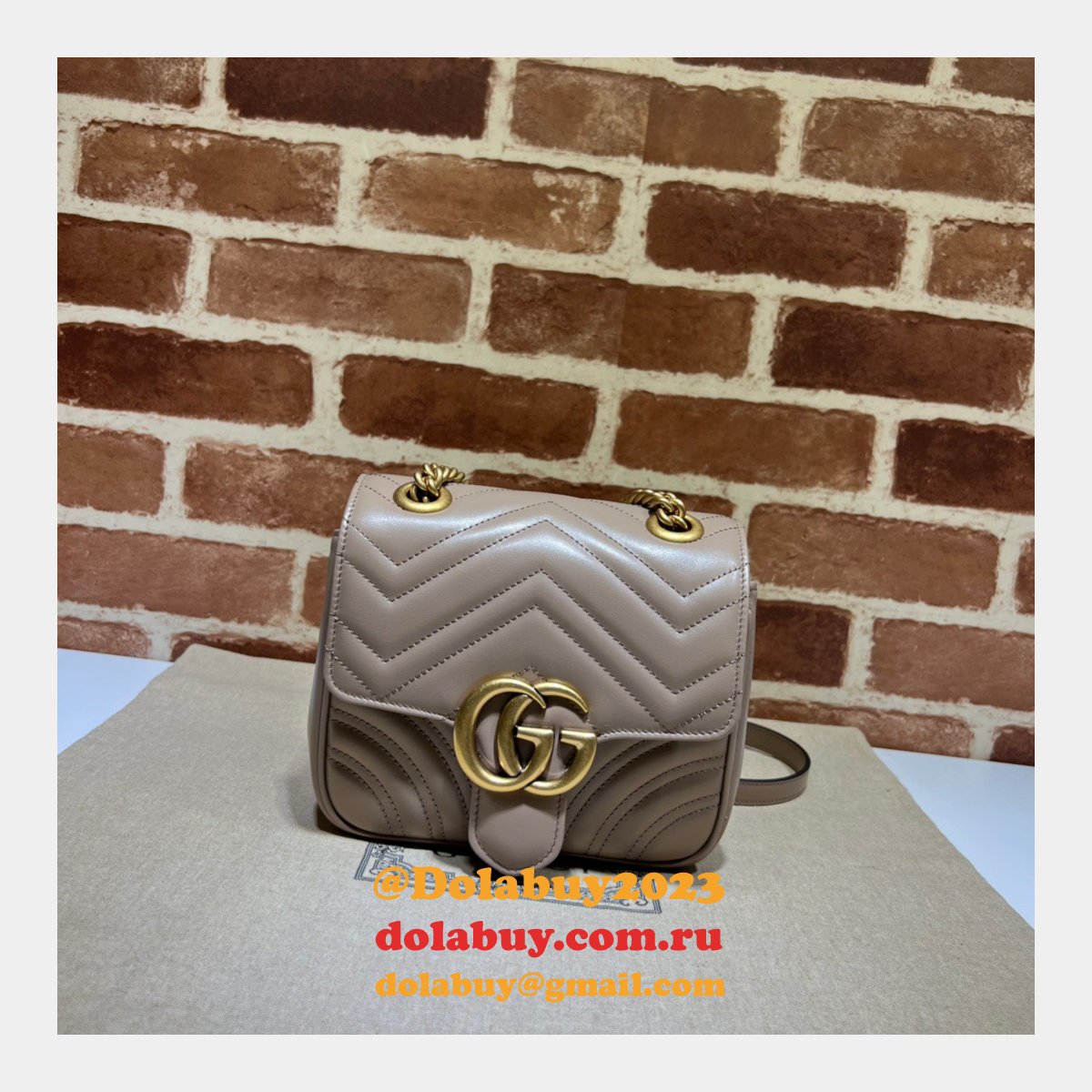 Gucci Replicas GG Marmont 739682 Shoulder Wholesale Bag