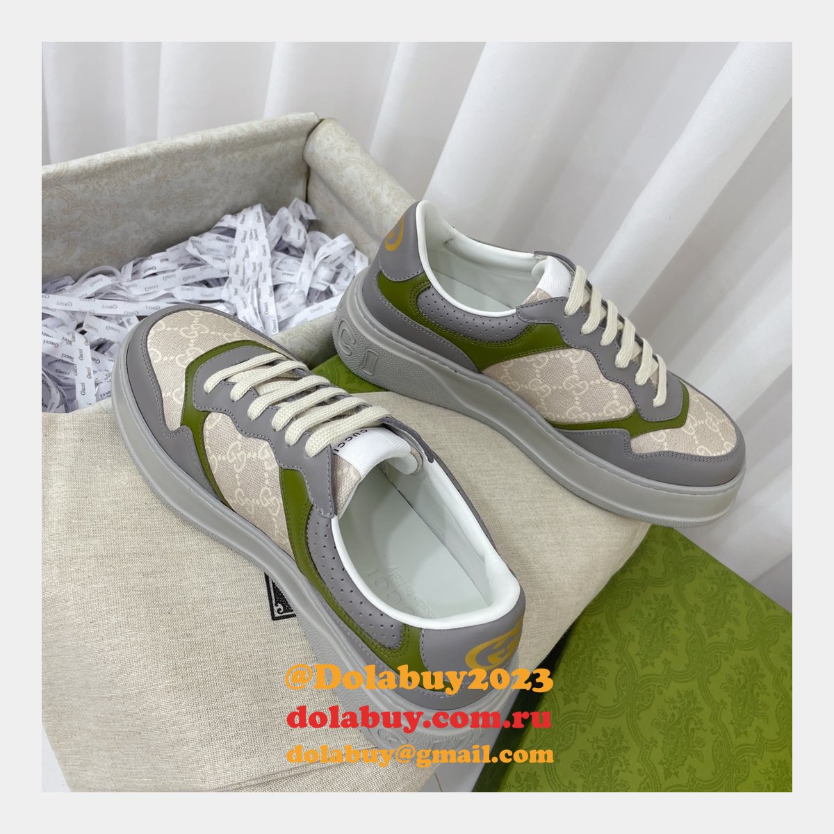 Buy Cheap Designer Replica GG Couple Platform Gucci Shoes