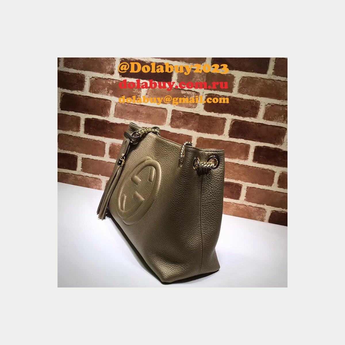 7 Star Gucci Replica Soho leather shoulder 308982 bag