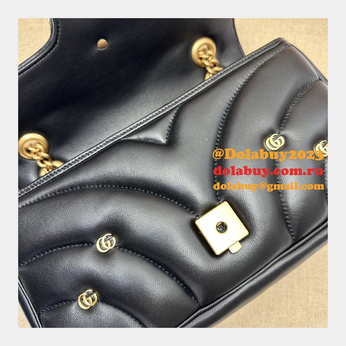 Matelassé Copy 443497 Gucci GG Marmont Small Replicas Bag
