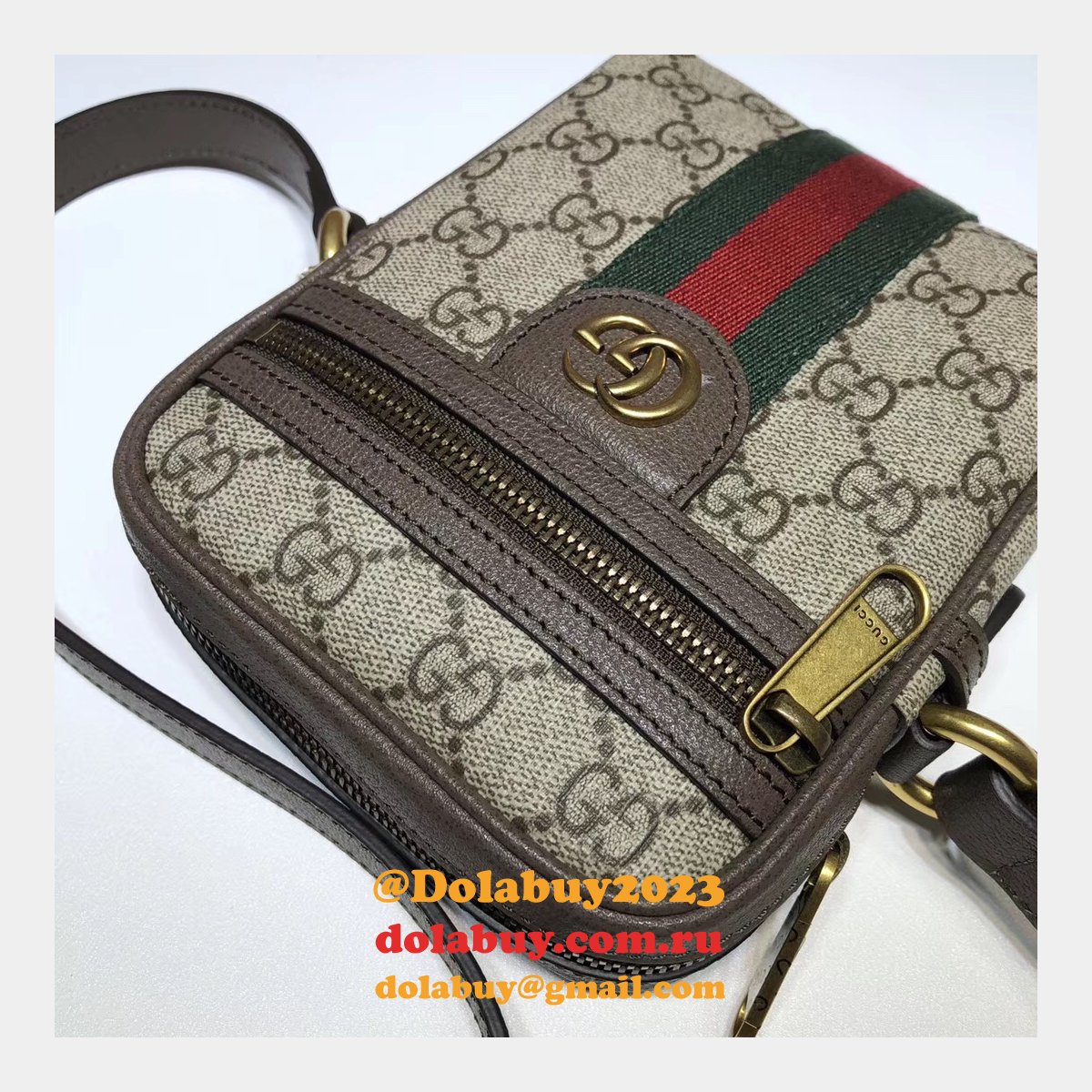 High Quality Gucci Replica GG Supreme Ophidia Shoulder 598127 Bag