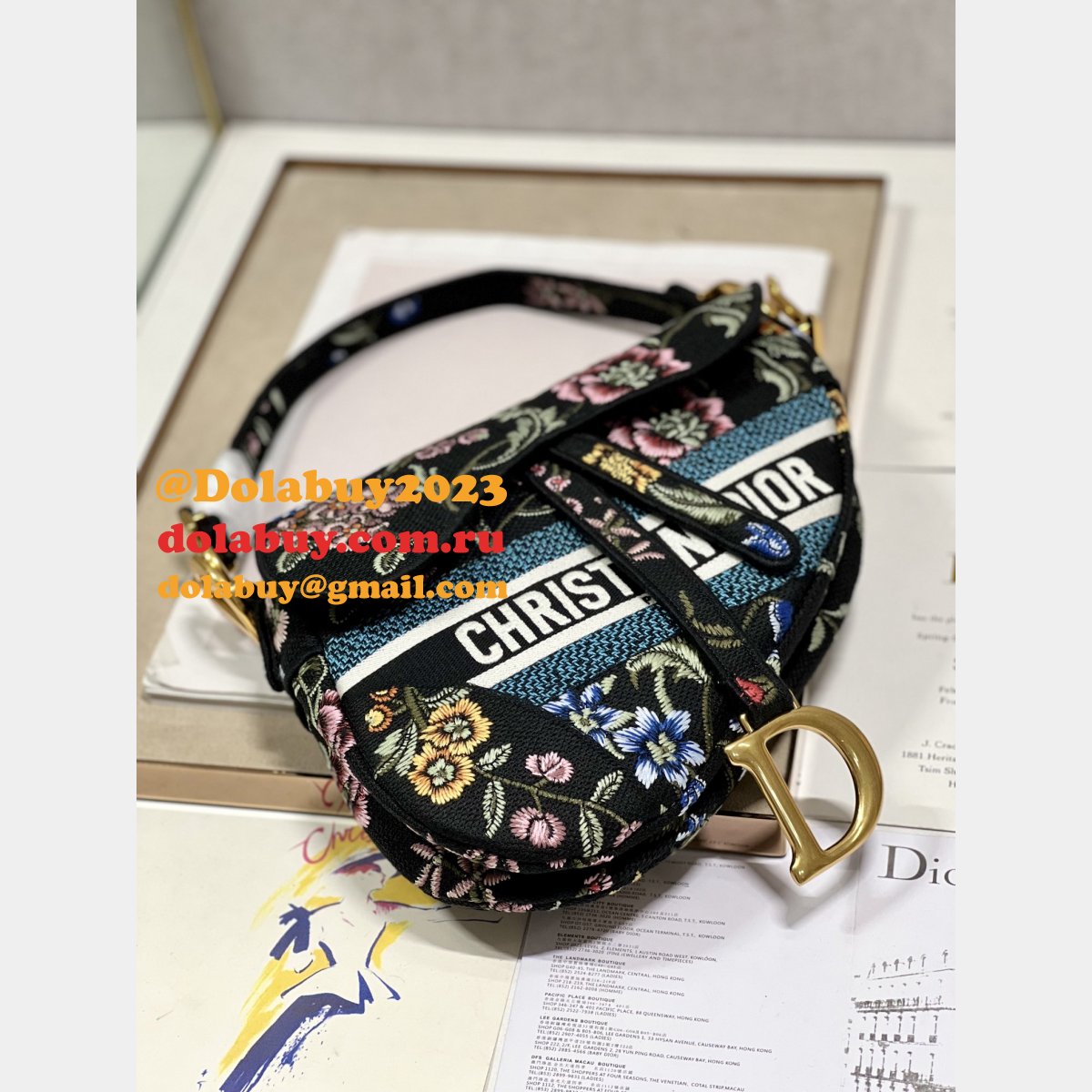 Replica Designer Dior Oblique Saddle Bags 9012/0446 On Sale