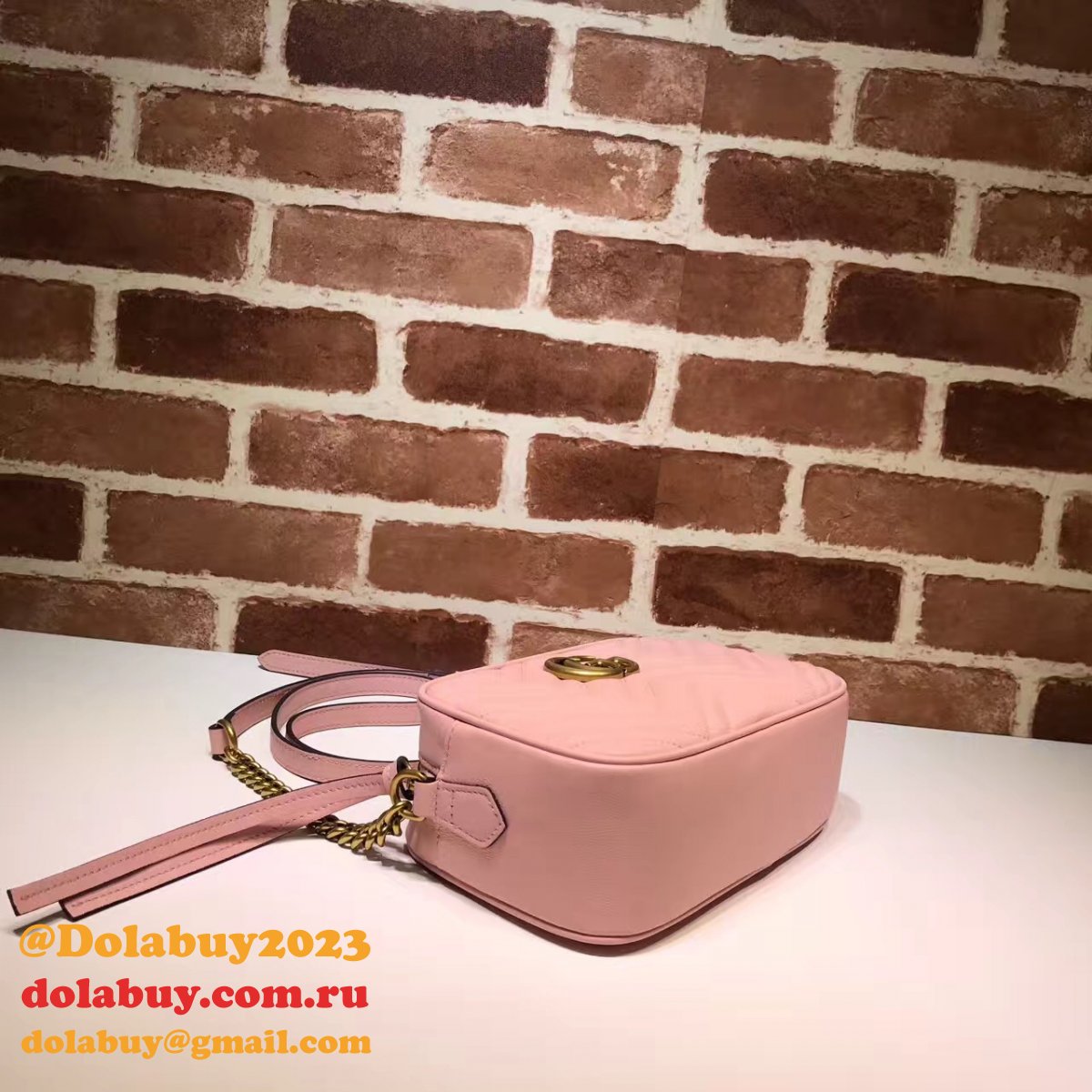 Luxury Gucci Fake 447632 Gg Marmont Crossbody Bags for Women