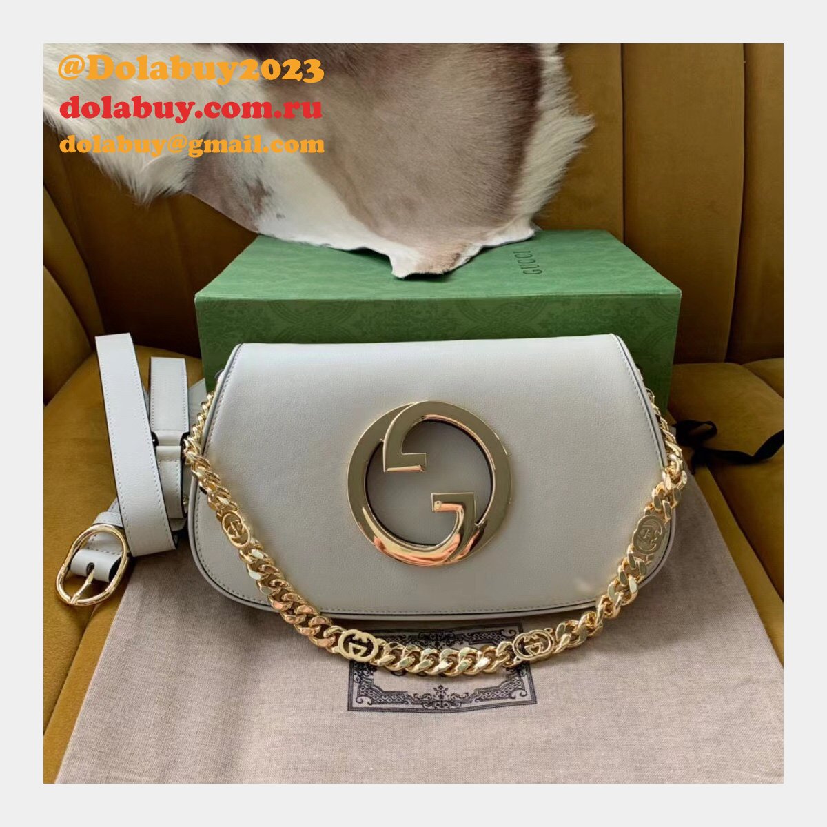 Leather Gucci Fake High Quality Blondie Shoulder 699268 Bag