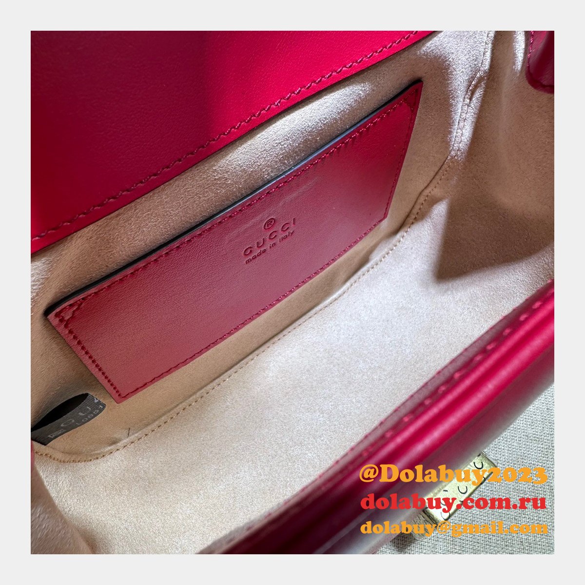 Copy Gucci Replica GG Marmont Shoulder Wholesale 739682 Luxury Bag