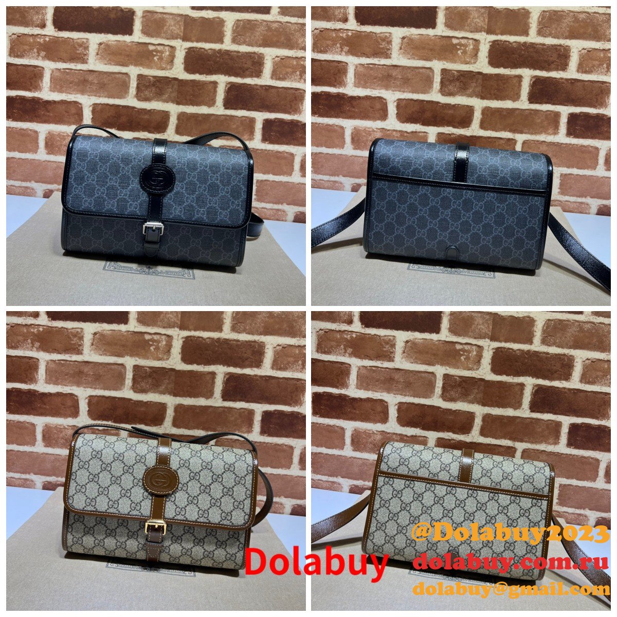 Gucci 745679 GG messenger Fashion Interlocking G High Replica Bag