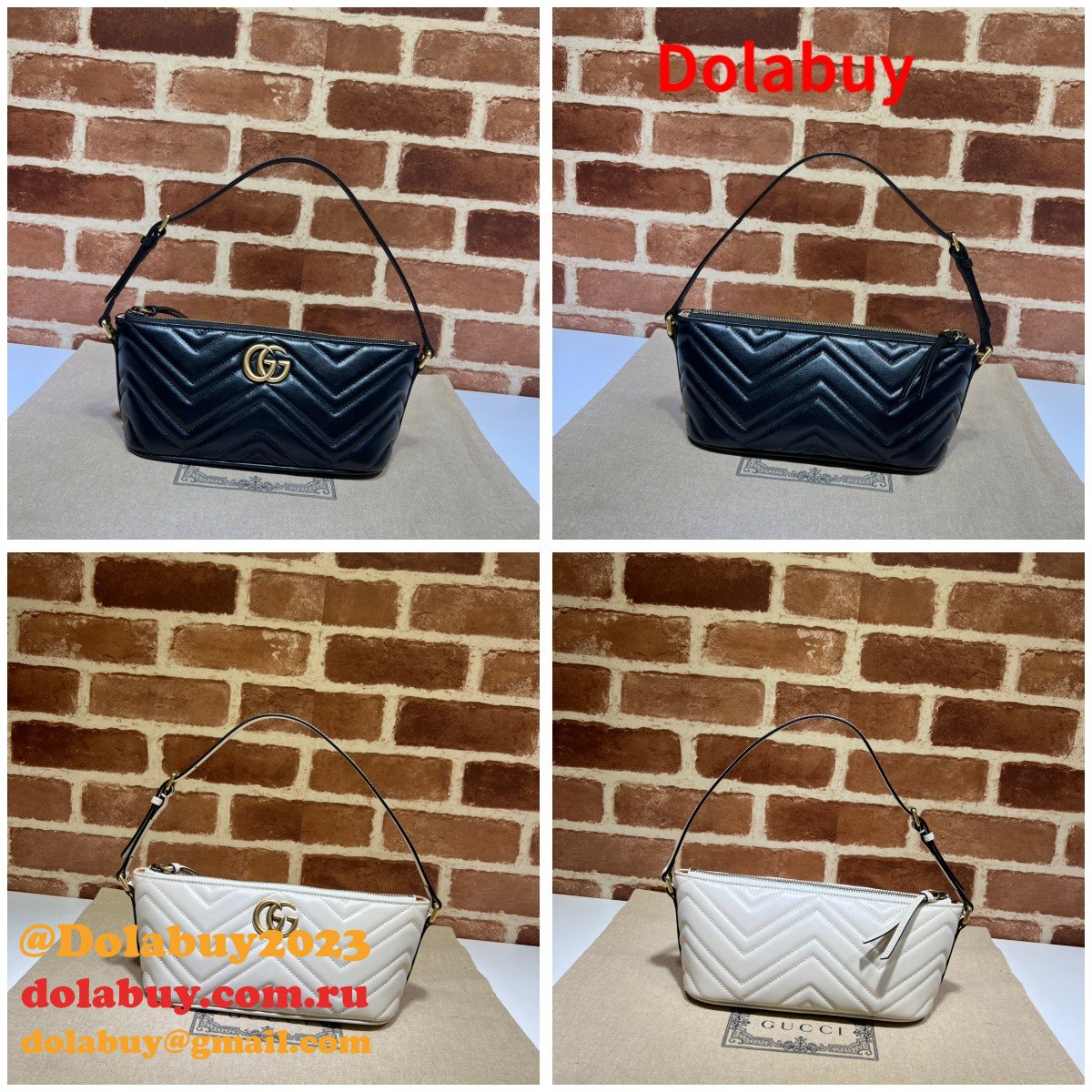 Fashion Gucci Replica 739166 GG Marmont Shoulder Bag