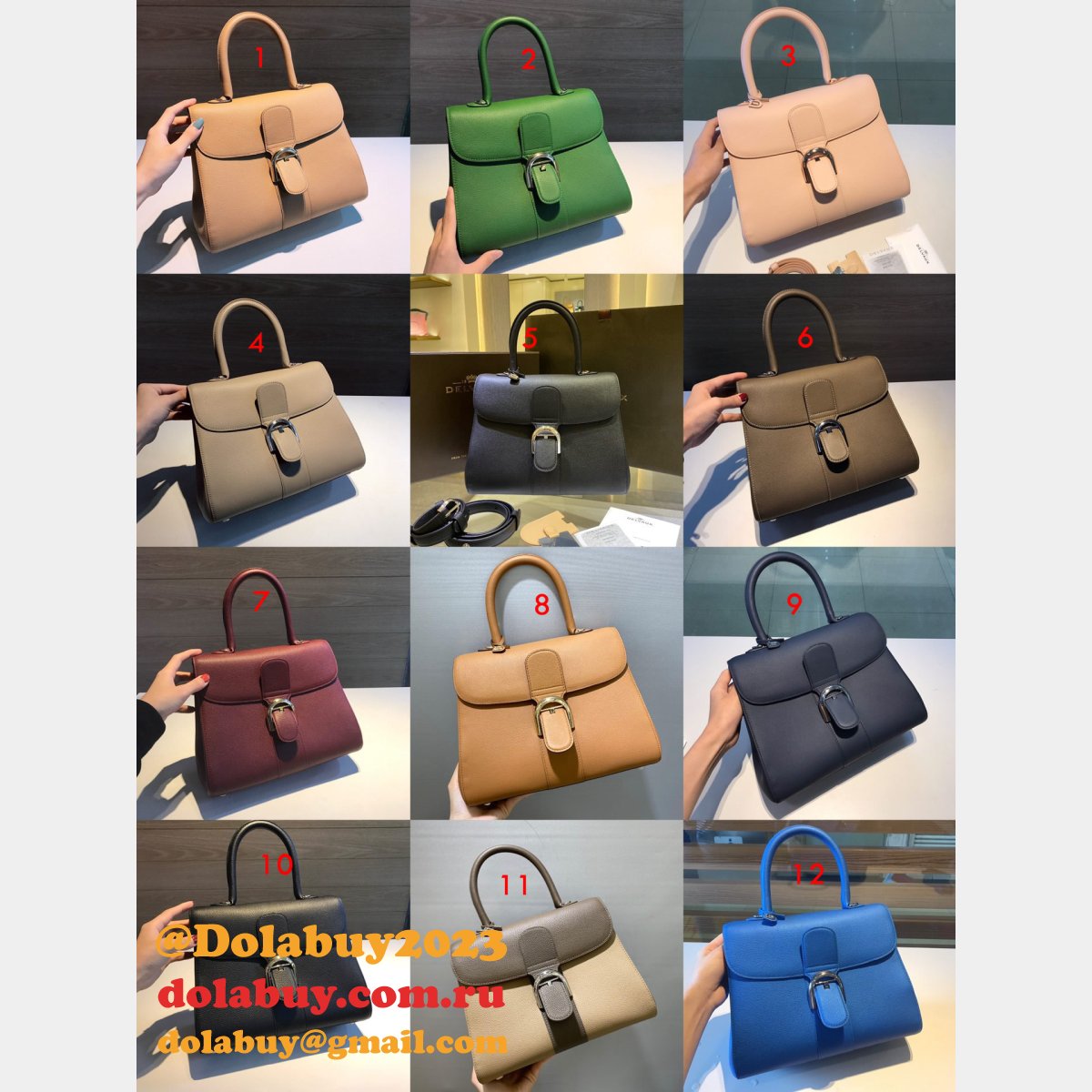 AAA+ Quality Delvaux 99125066 Brillant Replica Handbags