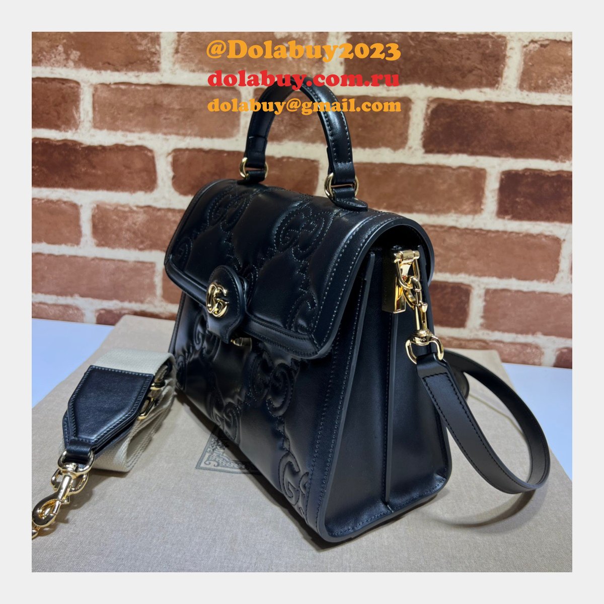 Gucci Fashion Copy 736877 Matelasse GG Top Handle Bag