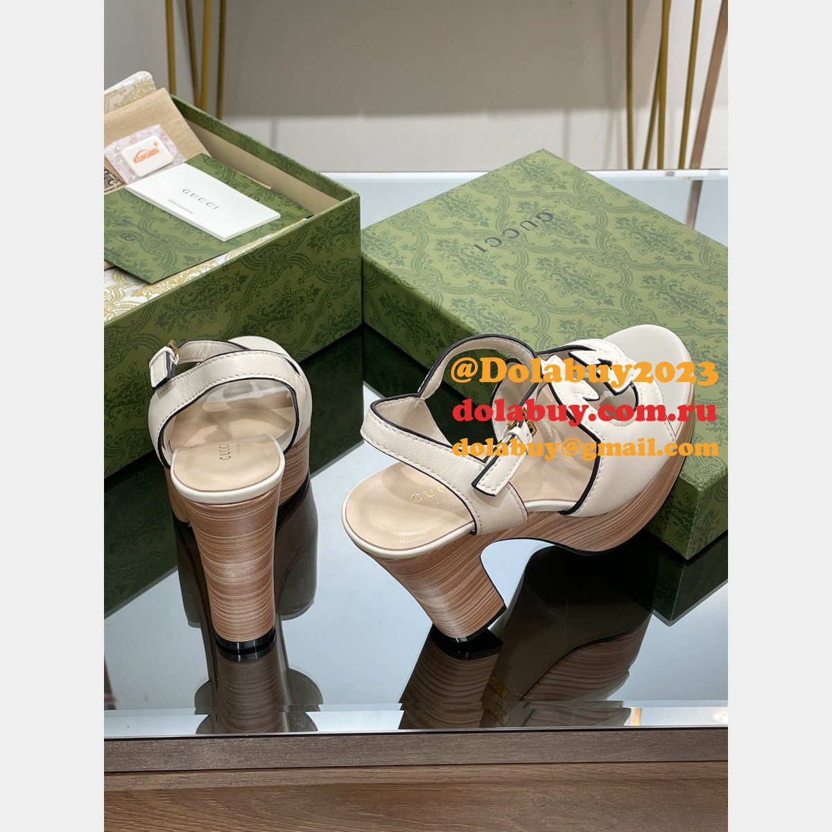 Perfect Gucci Cheap Replica Cutout Sandals Shoes On 2023 Sale