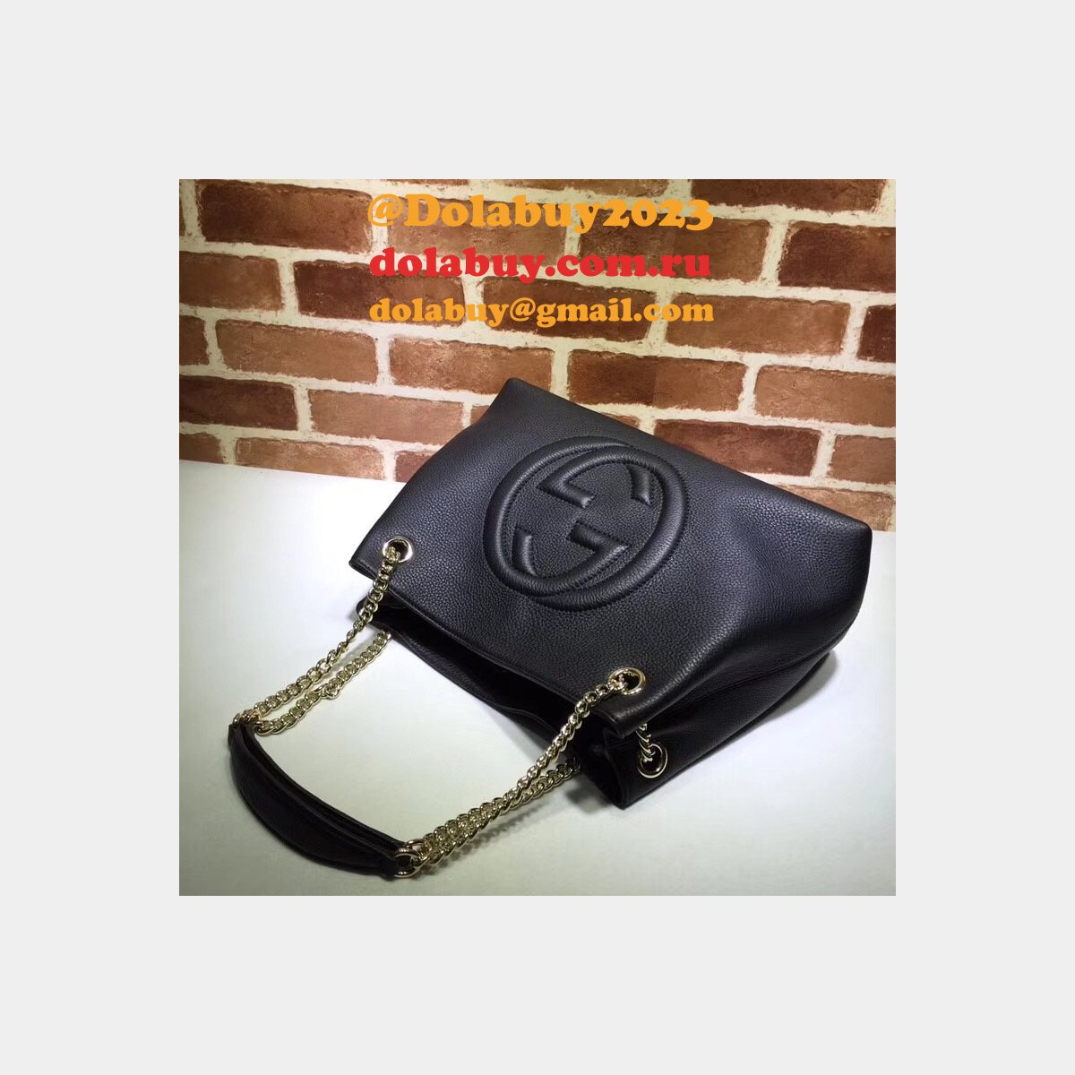 7 Star Gucci Replica Soho leather shoulder 308982 bag